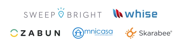 logo's sweep bright whise zabun omnicasa skarabee